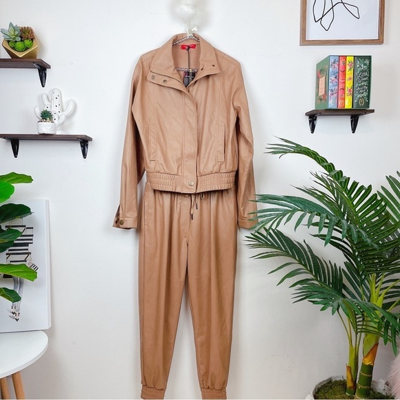 n:Philanthropy Fabiana Jacket & Lunas Jogger Camel Size Small NWT - Picture 2 of 14